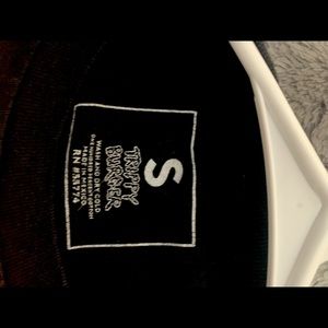 trippy burger graphic tee